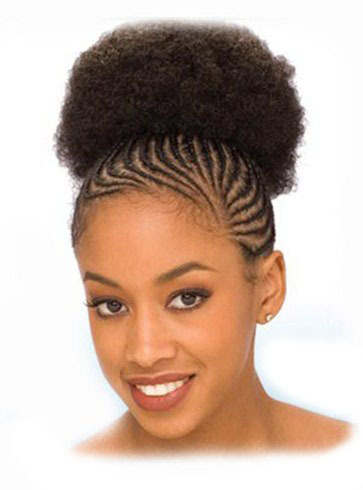 bun piece Afro hair